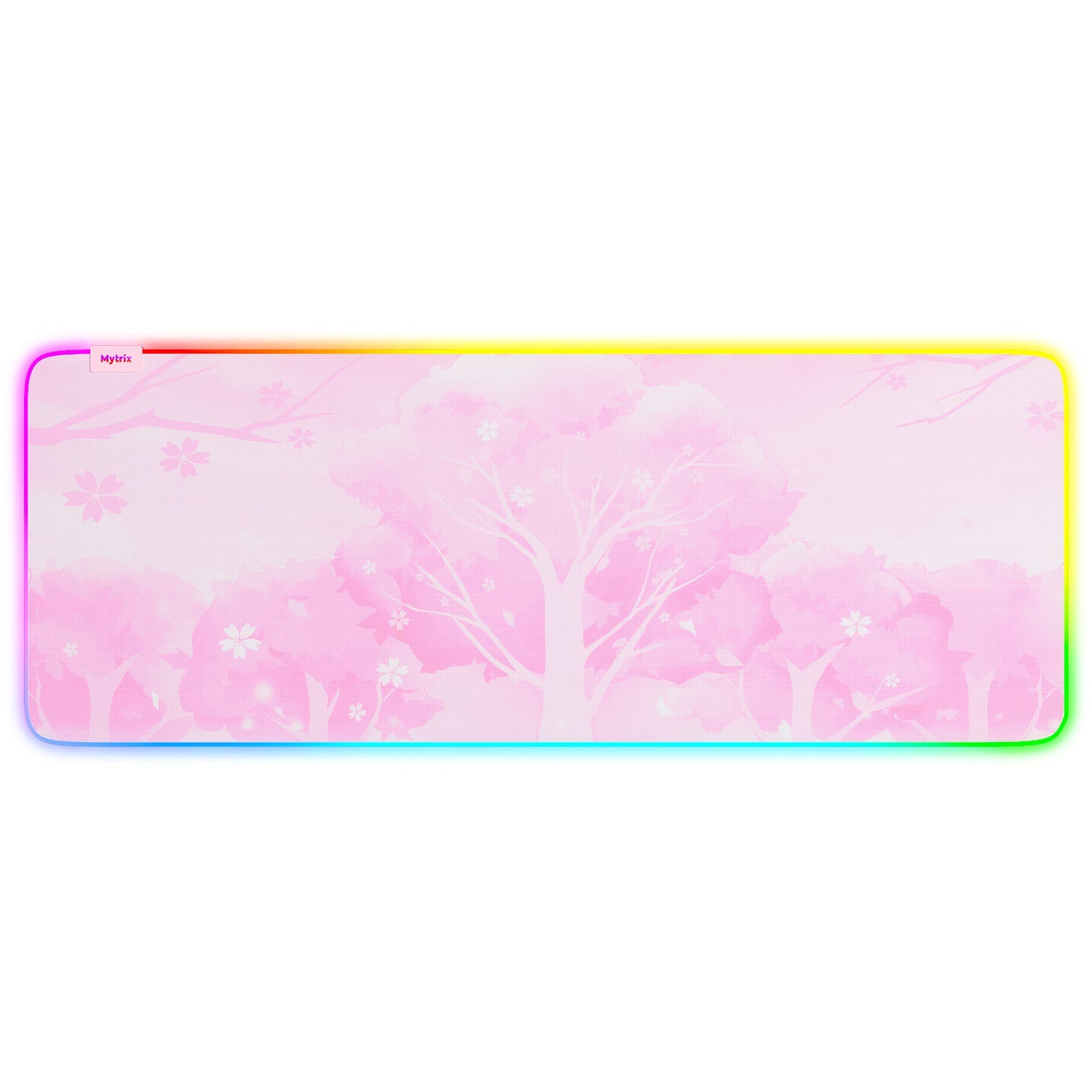 Cherry Blossom Pink RGB Large Gaming Mousepad Cherry Blossom Pink RGB Large Gaming Mousepad